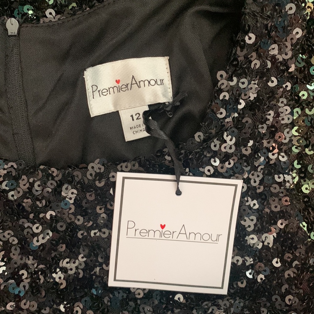 Black/Green Sequin Dress - Picture 6 of 6